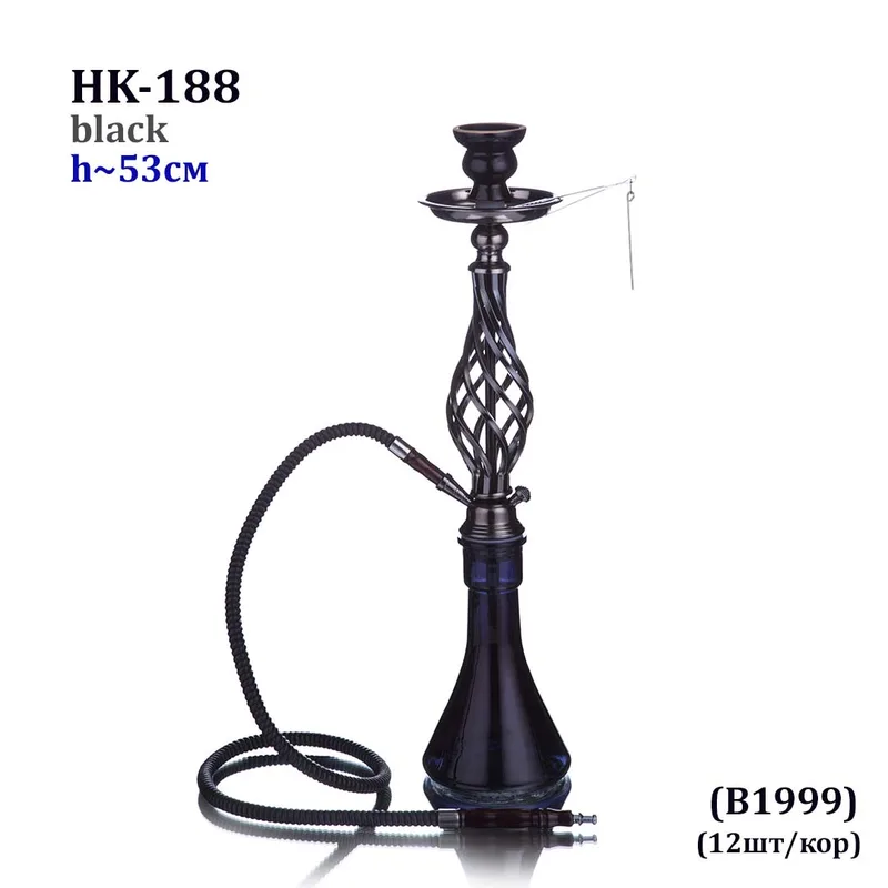Кальян HK-188 black (12шт/кор) 53см