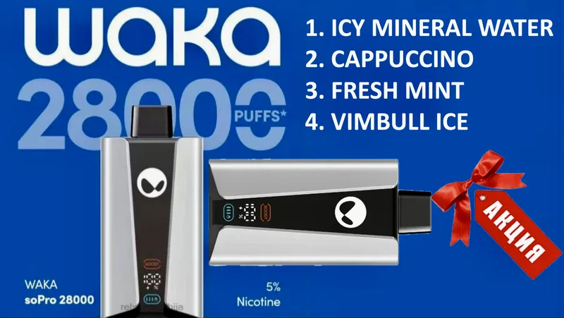 WAKA soPro 28000 (nicotine 5%) - fresh mint