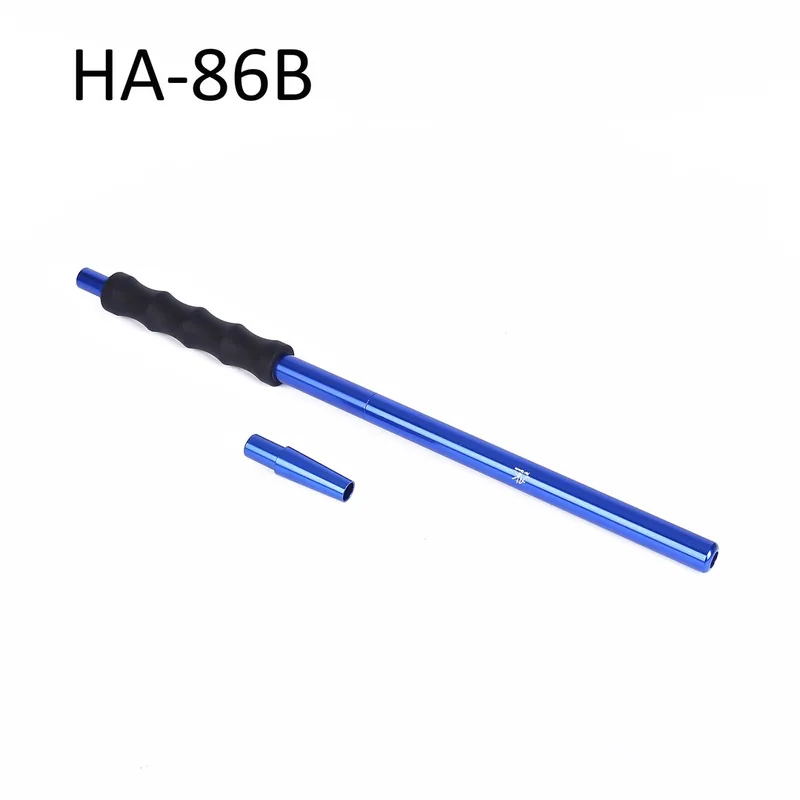 HA-86B Мундштук д/кальяна с резиновой ручкой (blue)